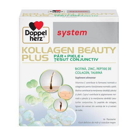 Afectiuni osteo-articulare - Doppelherz system kollagen beauty plus, 30 flacoane unidoza Zephyr Labs
