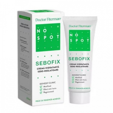Produse pentru ingrijire si frumusete - Dr. Fiterman No Spot Sebofix crema hidratanta seboreglatoare, 50ml Zephyr Labs