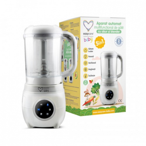 Mama si copil - Easycare baby aparat automat multifunctional de gatit cu aburi si blender 5 in 1 Zephyr Labs