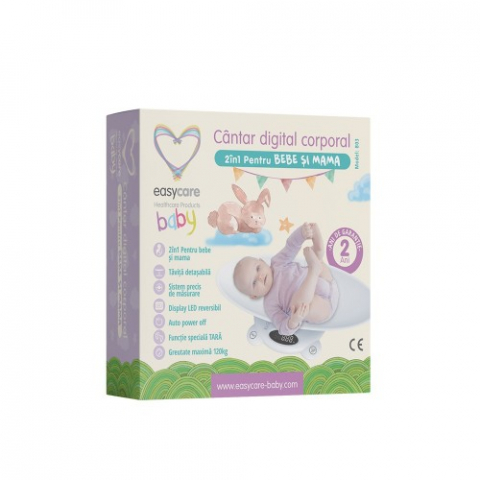 Mama si copil - Easycare baby cantar digital corporal 2in1 pentru bebe si mama Zephyr Labs