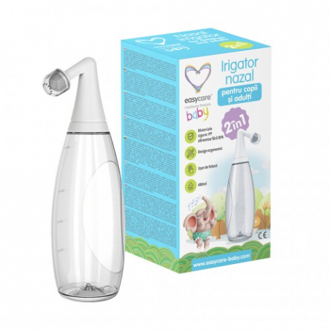 Produse tehnico-medicale - Easycare baby irigator nazal 2in1 pentru copii si adulti, 400ml Zephyr Labs