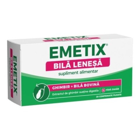 Suplimente alimentare - Emetix bila lenesa x 20 compr.film. Zephyr Labs