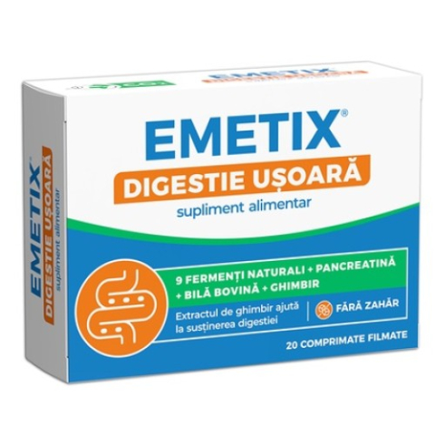 Suplimente alimentare - Emetix digestie usoara x 20 comprimate Zephyr Labs