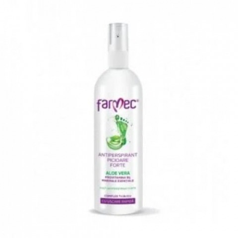 Produse pentru ingrijire si frumusete - Farmec antiperspirant forte pentru picioare cu Aloe Vera 200ml Zephyr Labs