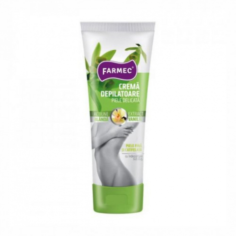 Produse pentru ingrijire si frumusete - Farmec crema depilatoare vanilie piele sensibila 150ml Zephyr Labs
