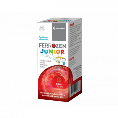 Suplimente alimentare - Ferrozen junior sirop x 120ml Zephyr Labs