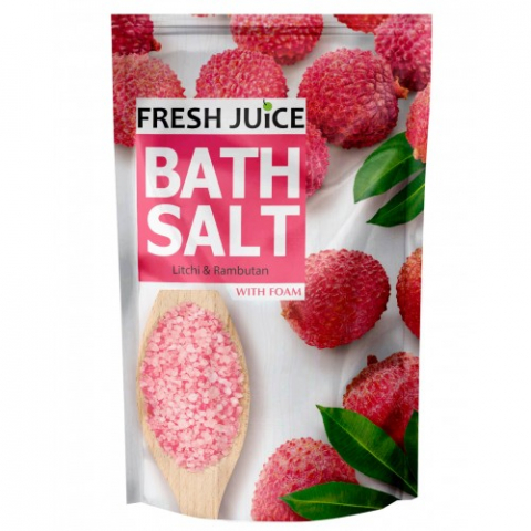 Produse pentru ingrijire si frumusete - Fresh juice sare baie cu spuma litchi si rambutan, 500g Zephyr Labs