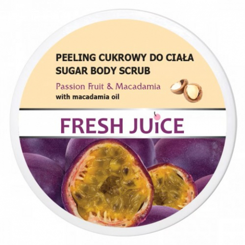 Produse pentru ingrijire si frumusete - Fresh juice scrub de corp cu fructul pasiunii si macadamia, 225ml Zephyr Labs