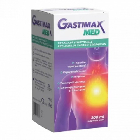 Suplimente alimentare - Gastimax Med suspensie orala, 200ml Zephyr Labs
