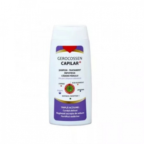 Produse pentru ingrijire si frumusete - Gerocossen Capilar+ sampon tratament impotriva caderii parului, pentru par gras, 275ml Zephyr Labs