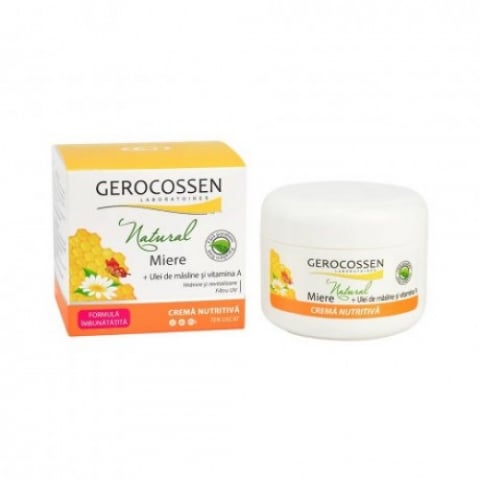 Produse pentru ingrijire si frumusete - Gerocossen Natural Care crema nutritiva cu miere si ulei de masline, 100ml Zephyr Labs