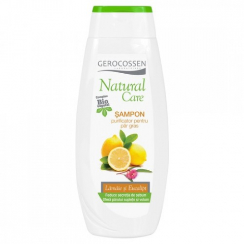 Produse pentru ingrijire si frumusete - Gerocossen Natural Care sampon purifiant pentru par gras cu lamaie si eucalipt, 400ml Zephyr Labs