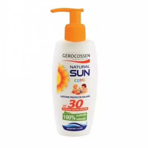Mama si copil - Gerocossen Natural Sun lotiune FPS30, 200ml Zephyr Labs