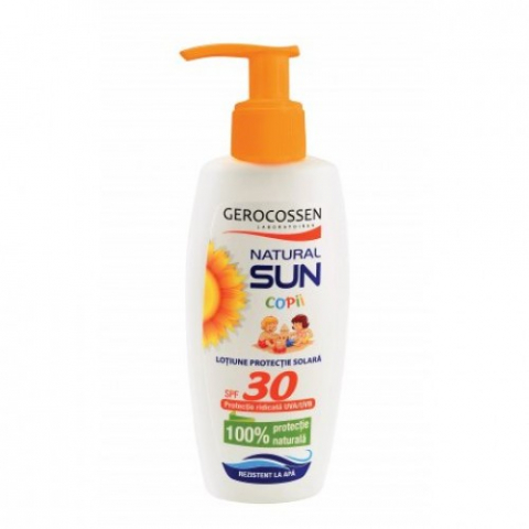 Mama si copil - Gerocossen Natural Sun lotiune pentru copii FPS30, 200ml Zephyr Labs