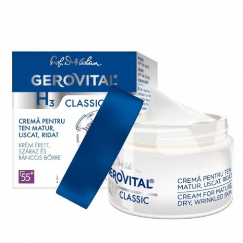 Produse pentru ingrijire si frumusete - Gerovital H3 Classic crema ten matur/uscat/ridat 50ml Zephyr Labs