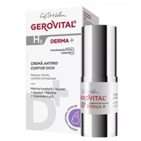 Produse pentru ingrijire si frumusete - Gerovital H3 Derma+ crema antirid contur ochi, 15ml 388 Zephyr Labs