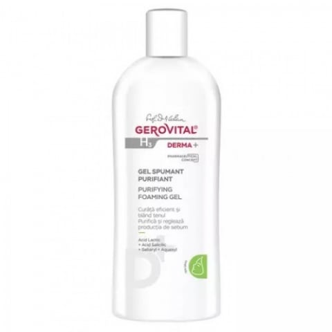 Produse pentru ingrijire si frumusete - Gerovital H3 Derma+ gel spumant purifiant, 200ml 385 Zephyr Labs