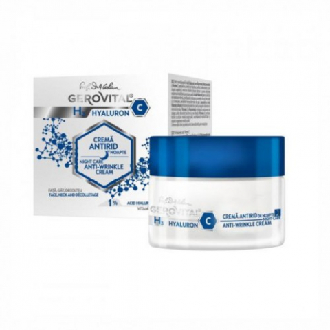 Produse pentru ingrijire si frumusete - Gerovital H3 Hyaluron C crema antirid noapte 50ml Zephyr Labs