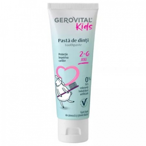 Mama si copil - Gerovital Kids pasta dinti 2-6 ani, 50ml 7500 Zephyr Labs