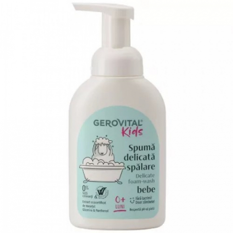 Mama si copil - Gerovital Kids spuma delicata pentru spalare bebe, 300ml 7530 Zephyr Labs