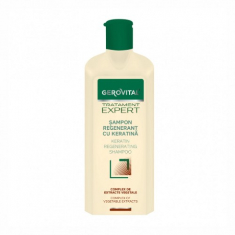 Produse pentru ingrijire si frumusete - Gerovital Tratament Expert sampon regenerant cu keratina 400ml Zephyr Labs