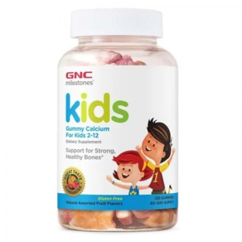 Mama si copil - GNC Milestones Kids gummy calcium copii 2-12 ani x 120 jeleuri (571102) Zephyr Labs