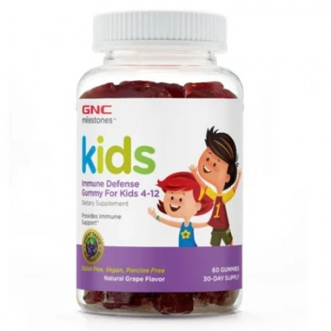 Mama si copil - GNC Milestones Kids imune defense gummy copii 4-12 ani x 60 jeleuri (604615) Zephyr Labs