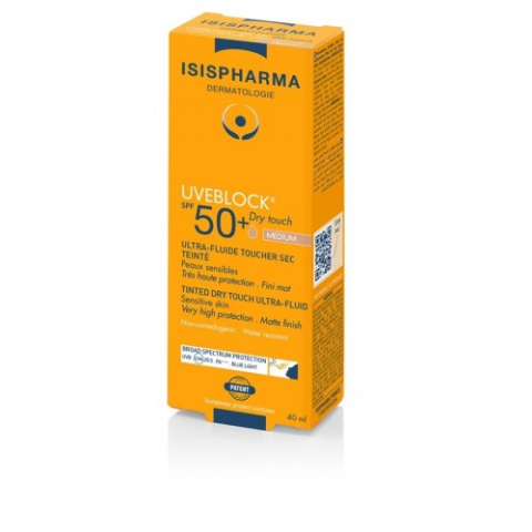 Protectie solara - Isis ultra-fluid nuantator medium pentru ten gras Dry Touch, SPF 50+ UVEBLOCK,40 ml Zephyr Labs