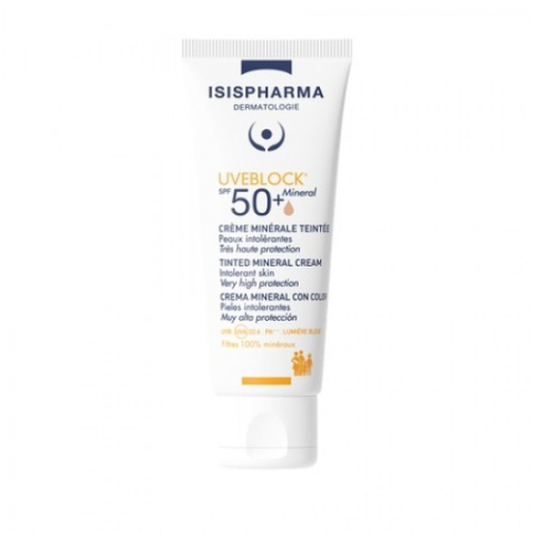 Ingrijire ten - Isis Uveblock SPF50+ mineral tinted cream x 40ml Zephyr Labs