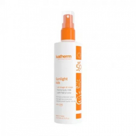 Mama si copil - Ivatherm Sunlight lapte copii SPF50+, 200ml Zephyr Labs