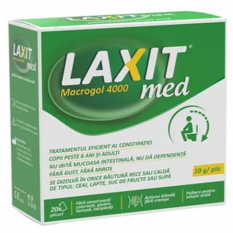 Stimularea digestiei - Laxit Med, 20 plicuri Zephyr Labs