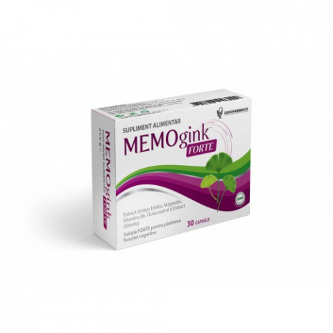 Suplimente alimentare - Memogink forte x 30 capsule Zephyr Labs