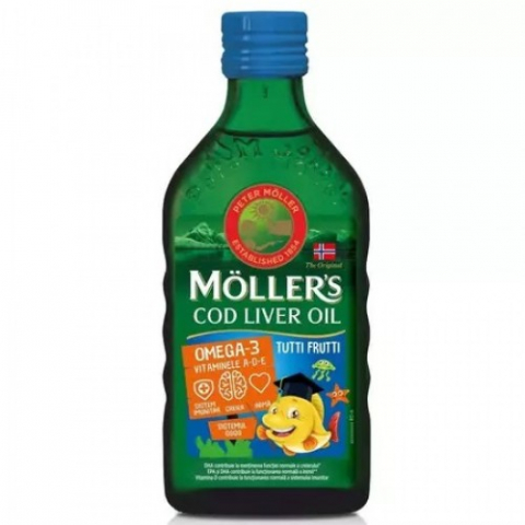 Mama si copil - Mollers cod liver omega3 tutti fruti, 250ml Zephyr Labs