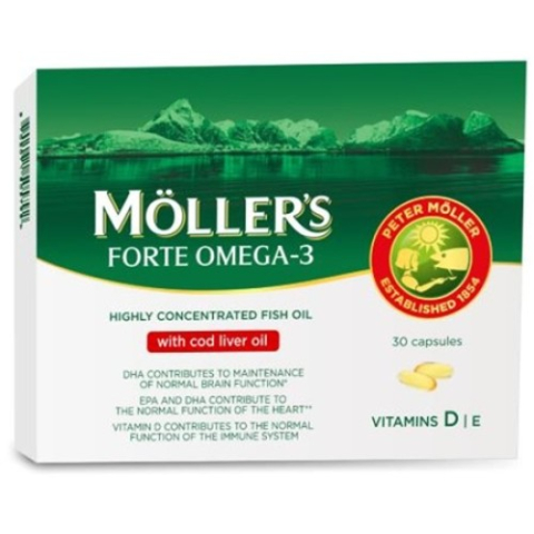 Suplimente alimentare - Mollers forte with cod liver oil x 30 caps. Zephyr Labs