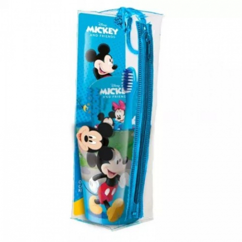 Igiena orala - Mr.White set voiaj Mickey Mouse periuta+pahar+pasta dinti, aroma de menta, 75ml Zephyr Labs