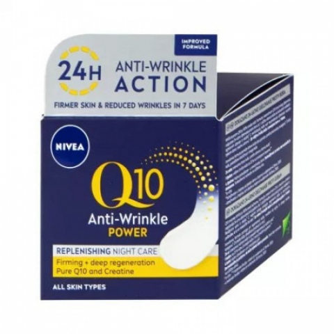 Produse pentru ingrijire si frumusete - Nivea Q10 crema antirid de noapte, 50ml Zephyr Labs