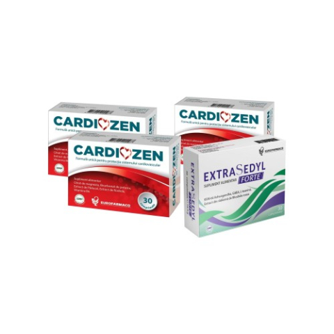 Suplimente alimentare - Pachet Cardiozenx3cut.+Extrasedyl fortex1cut. Zephyr Labs
