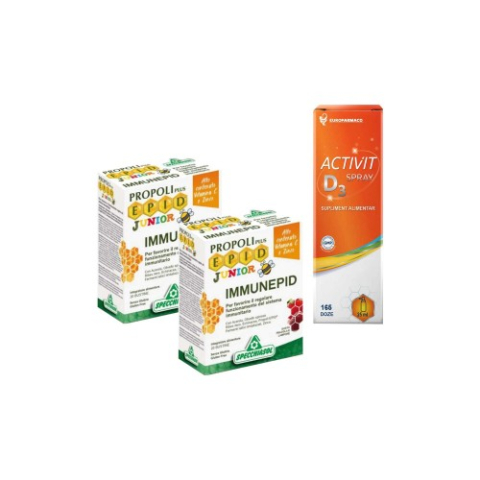 Mama si copil - Pachet Epid propolis immunepid jr.x 2cut.+Activit D3 spray x1cut. Zephyr Labs