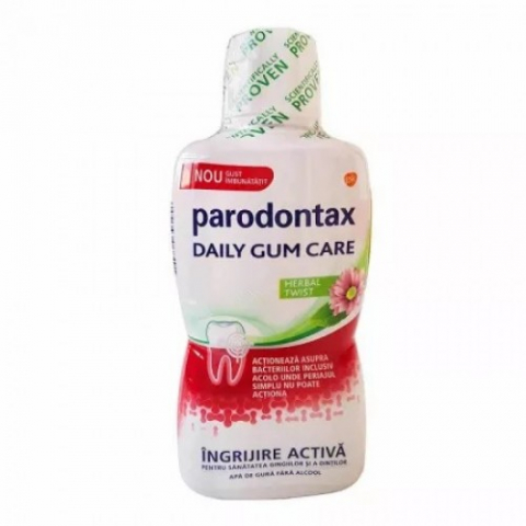 Igiena orala - Parodontax apa gura Daily gum care herbal twist, 500ml Zephyr Labs