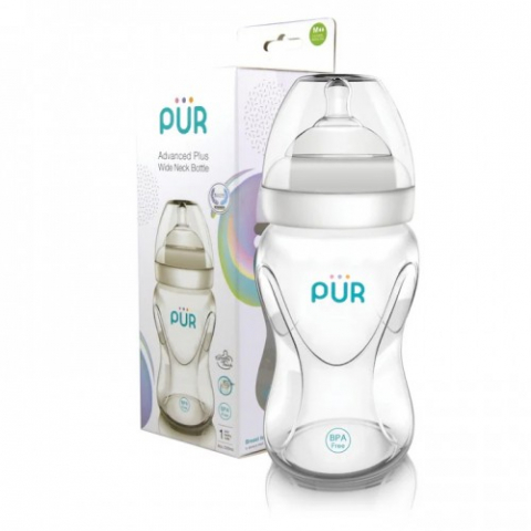 Mama si copil - Pur biberon Advanced Plus cu gura larga, 250ml (9812) Zephyr Labs