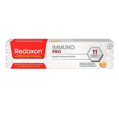 Alimentatie sanatoasa - Redoxon Immuno pro x 15 comprimate efervescente Zephyr Labs