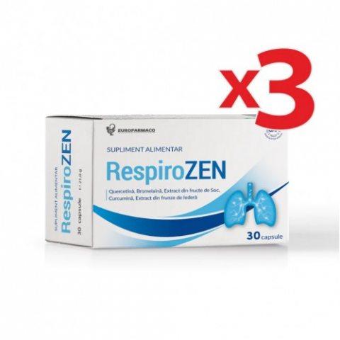Suplimente alimentare - RespiroZEN x30 capsule (pachet 3 cutii) Zephyr Labs