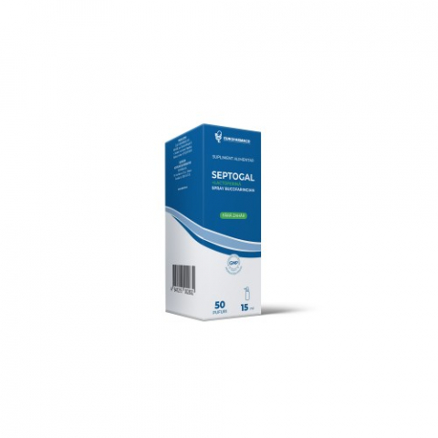 Alimentatie sanatoasa - Septogal + lactoferina spray bucofaringian x 15ml Zephyr Labs