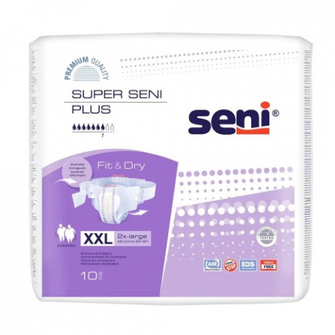 Scutece adulti - Super Seni Plus XXL, 10 bucati Zephyr Labs