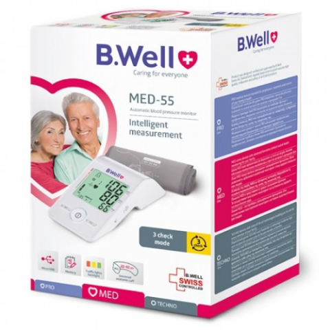 Produse tehnico-medicale - Tensiometru digital automat brat manseta M-L B.Well MED-55 Zephyr Labs