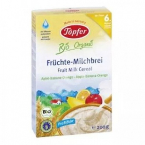 Mama si copil - Topfer cereale gris cu fructe, 200g (60456) Zephyr Labs