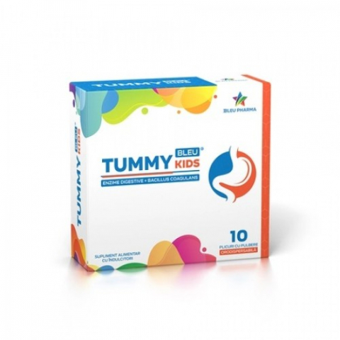 Suplimente alimentare - TummyBleu kids, 10 plicuri Zephyr Labs
