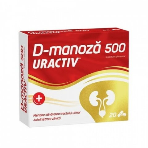 Afectiuni urogenitale - Uractiv D-Manoza 500mg, 20 capsule Zephyr Labs