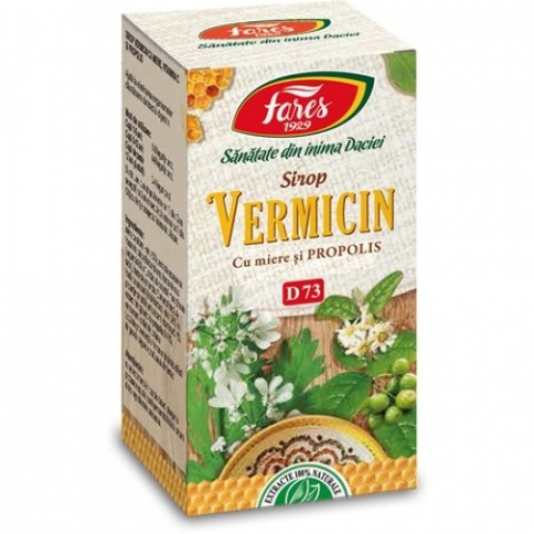 Mama si copil - Vermicin sirop (antiparazitar) cu miere&propolis, 100ml (D73) Zephyr Labs