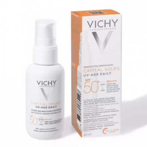 Produse pentru ingrijire si frumusete - Vichy Capital Soleil UV-Age Daily fluid colorat SPF50+, 40ml 95265 Zephyr Labs